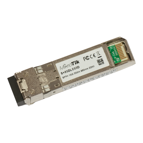 SFP+ 10G MM 300m 850nm модул с двоен LC-конектор - Mikrotik S+85DLC03D SFP+ 10G MM 300m 850nm модул с двоен LC-конектор - Mikrotik S+85DLC03D