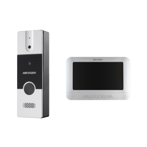 Hikvision DS-KIS202T Аналогов Видеодомофон КИТ 7" Монитор 4-проводен