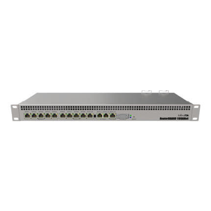 Рутер 13 x Gigabit, RouterOS L6, 1U, Dual PSU - MikroTik RB1100x4