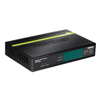 PoE Суич TRENDnet TPE-TG82g с 8 PoE+ Порта
