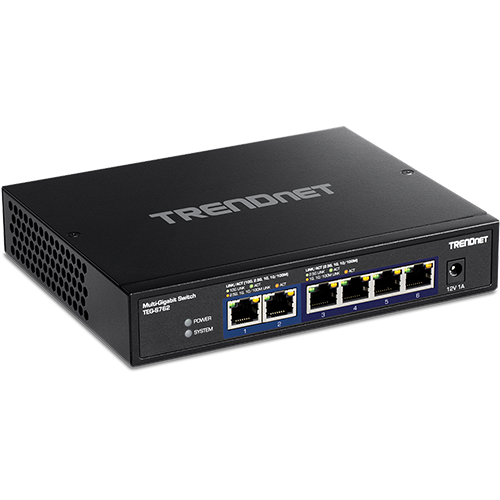TRENDnet TEG-S762 6-Портов 2.5G/10G Мулти-Гигабитов Суич TRENDnet TEG-S762 6-Портов 2.5G/10G Мулти-Гигабитов Суич