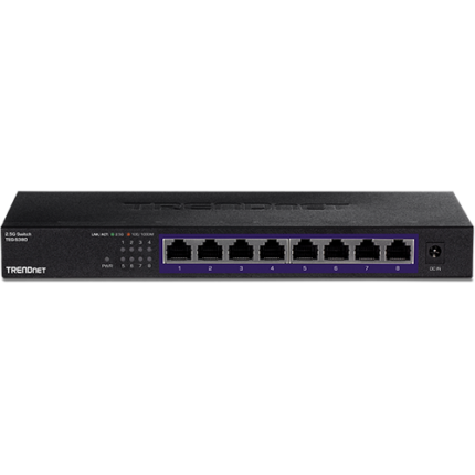 TRENDnet TEG-S380 8-Портов 2.5G Неуправляем Мулти-Гигабитов Суич