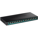 TRENDnet TPE-TG161H Неуправляем PoE+ Суич 16xGE 120W