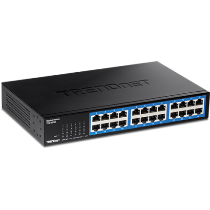 TRENDnet TEG-S25D 24-Портов Неуправляем Gigabit Суич за Rack Монтаж