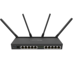 Рутер 10 x Gigabit, 1 x SFP+ 10Gbps, PoE IN/OUT, RouterOS L5, Wi-Fi - Mikrotik RB4011iGS+5HacQ2HnD-IN