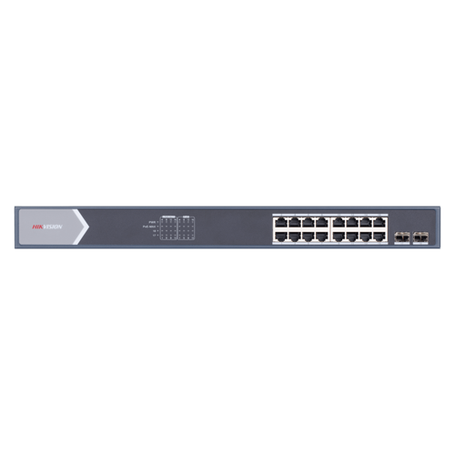 Hikvision DS-3E1518P-SI 16-Портов Gigabit Смарт PoE Суич 2xSFP 300м 225W Hikvision DS-3E1518P-SI 16-Портов Gigabit Смарт PoE Суич 2xSFP 300м 225W