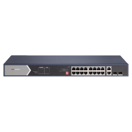 Hikvision DS-3E0520HP-E 16P Gbit Hi-PoE Суич 4xHiPoE 12xPoE+ 4xUplink