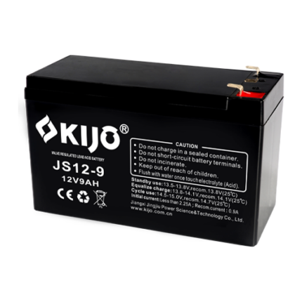 KIJO JS12-9 AGM Батерия 12V 9Ah с Увеличен Капацитет