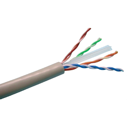 UTP кабел ELAN UTP-CAT6-CU 0.57mm за вътрешен/външен монтаж — кутия от 305 м