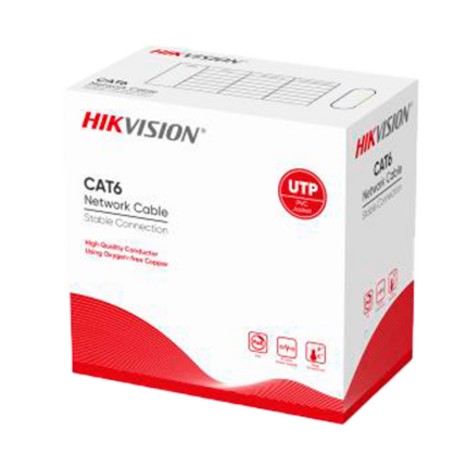 Hikvision DS-1LN6-UU UTP Cat6 кабел за мрежови инсталации — кутия от 305 м