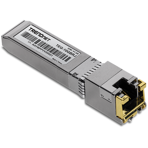 RJ45 SFP+ модул, 1/2.5/5/10G, 100/50/50/30m - TRENDnet TEG-10GBRJ RJ45 SFP+ модул, 1/2.5/5/10G, 100/50/50/30m - TRENDnet TEG-10GBRJ