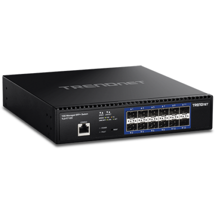 TRENDnet TL2-F7120 12-Портов Управляем L2+ 10G SFP+ Суич