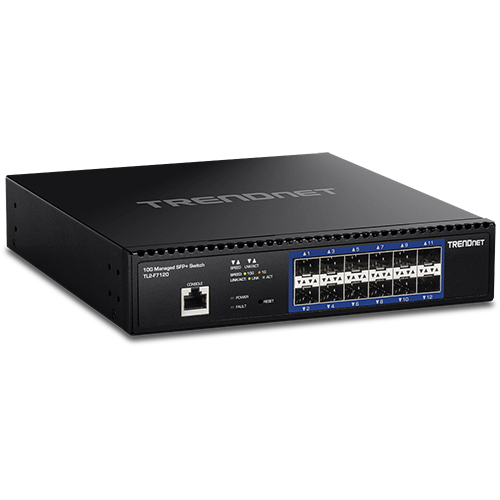 TRENDnet TL2-F7120 12-Портов Управляем L2+ 10G SFP+ Суич TRENDnet TL2-F7120 12-Портов Управляем L2+ 10G SFP+ Суич