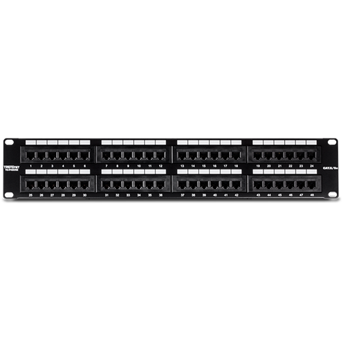 Пач панел 48 порта RJ45 UTP 19', Cat5/5e - TRENDnet TC-P48C5E Пач панел 48 порта RJ45 UTP 19', Cat5/5e - TRENDnet TC-P48C5E