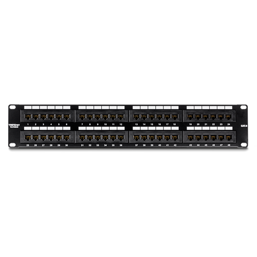 Patch Panel 48 порта RJ45 UTP, Cat6 - TRENDnet TC-P48C6 Patch Panel 48 порта RJ45 UTP, Cat6 - TRENDnet TC-P48C6