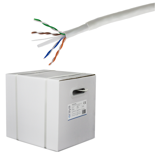 Външен UTP кабел eRaya NET6PDG-305 Cat6 с двойна обвивка 305m — ролка от 305 м Външен UTP кабел eRaya NET6PDG-305 Cat6 с двойна обвивка 305m — ролка от 305 м