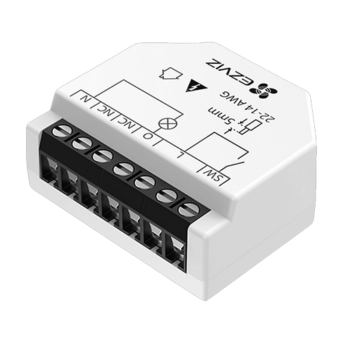 Смарт Wi-Fi реле EZVIZ CS-T35-R100-W за вграждане 16A Смарт Wi-Fi реле EZVIZ CS-T35-R100-W за вграждане 16A
