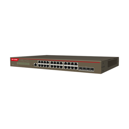 IP-COM G5328X Управляем L3 Суич с 24 Gigabit и 4 SFP+ 10Gbps Порта
