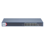 Hikvision DS-3E1518P-EI 16-Портов Gigabit Смарт PoE Суич Combo Uplink