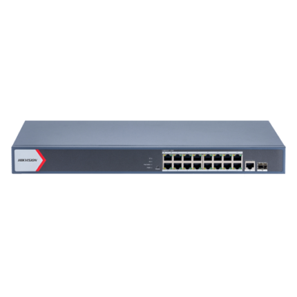 Hikvision DS-3E1518P-EI 16-Портов Gigabit Смарт PoE Суич Combo Uplink