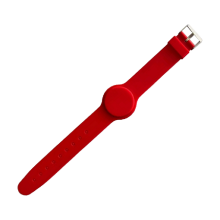 RFID гривна CSAccess CSW-MF13-R MIFARE 13.56MHz Червена