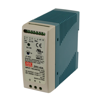 MeanWell DRC-40A Захранване 12V 2.9A с UPS и Мониторинг за DIN Шина
