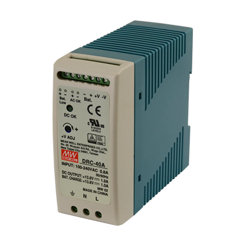 MeanWell DRC-40A Захранване 12V 2.9A с UPS и Мониторинг за DIN Шина