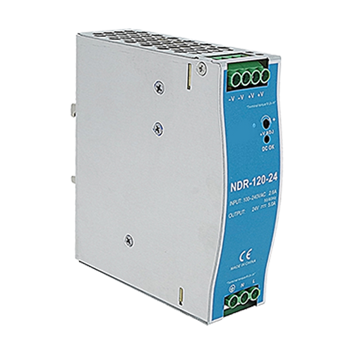 MeanWell NDR-120-24 Индустриално Захранване 24V 5A 120W за DIN Шина