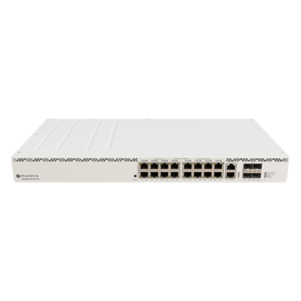Суич 16 PoE++ порта, 600W, 4 SFP 10G, Управление - MIKROTIK CRS320-8P-8B-4S+RM