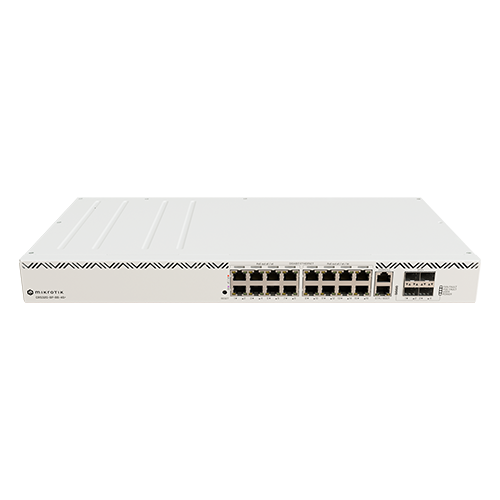 Суич 16 PoE++ порта, 600W, 4 SFP 10G, Управление - MIKROTIK CRS320-8P-8B-4S+RM Суич 16 PoE++ порта, 600W, 4 SFP 10G, Управление - MIKROTIK CRS320-8P-8B-4S+RM
