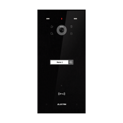 Еднофамилен видеодомофон Electra VPH.01F03.ELBTL GLASS Черен