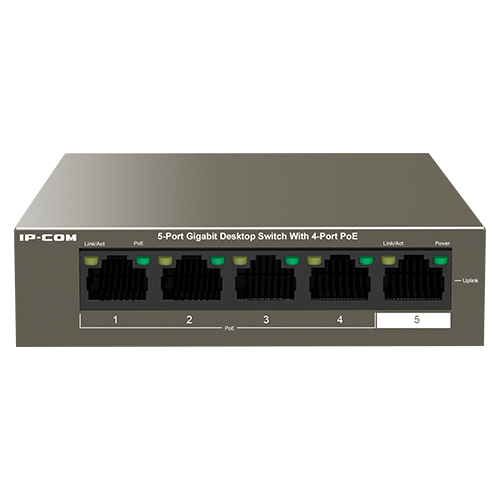 PoE Комутатор IP-COM G1105P-4-63W с 4 PoE+ Порта PoE Комутатор IP-COM G1105P-4-63W с 4 PoE+ Порта