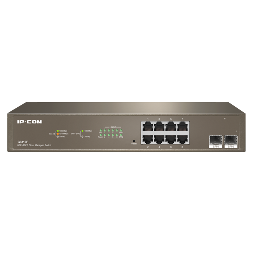 IP-COM G3310F 8-портов Суич с 2xSFP IP-COM G3310F 8-портов Суич с 2xSFP