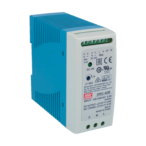 MeanWell DRC-40B Захранване 24V 1.45A с UPS и Мониторинг за DIN Шина