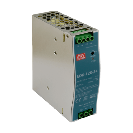 MeanWell EDR-120-24 Индустриално Захранване 24V 5A 120W за DIN Шина
