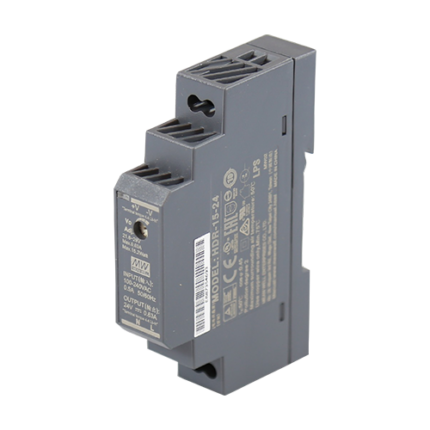 MeanWell HDR-15-24 Импулсно Захранване 24V 0.63A 15W за DIN Шина
