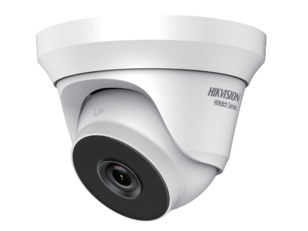 Hikvision HiWatch HWT-T250-M 5MP Аналогова Turret Камера IR 40m 2.8mm Метален Корпус Hikvision HiWatch HWT-T250-M 5MP Аналогова Turret Камера IR 40m 2.8mm Метален Корпус