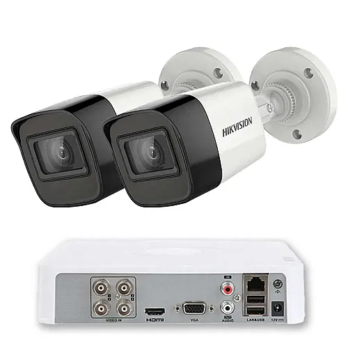 Комплект ZK2230E — 2 камери Hikvision 2 MP с микрофон и 1 TB диск
