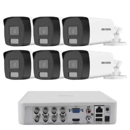 Комплект ZK6340E — 6 камери Hikvision 2 MP и 1 TB диск