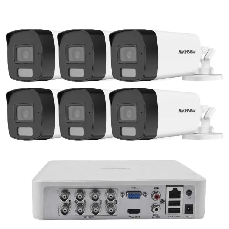 Комплект ZK6340E — 6 камери Hikvision 2 MP и 1 TB диск