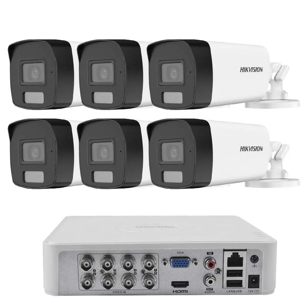 Комплект ZK6340E — 6 камери Hikvision 2 MP и 1 TB диск Комплект ZK6340E — 6 камери Hikvision 2 MP и 1 TB диск