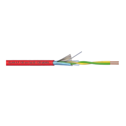 ELAN ELN-1x2x08 Кабел за пожароизвестителни инсталации 1x2x0.8 100m — ролка от 100 м