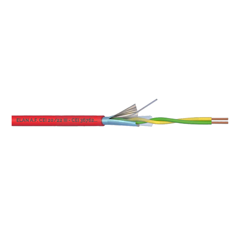 ELAN ELN-1x2x08 Кабел за пожароизвестителни инсталации 1x2x0.8 100m — ролка от 100 м