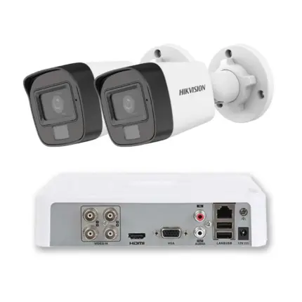 Комплект ZK2730E — 2 камери Hikvision 2 MP Dual Light и 1 TB диск