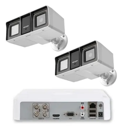 Комплект ZK21060E — 2 камери Hikvision 2 MP Dual Light 60 m и 1 TB диск