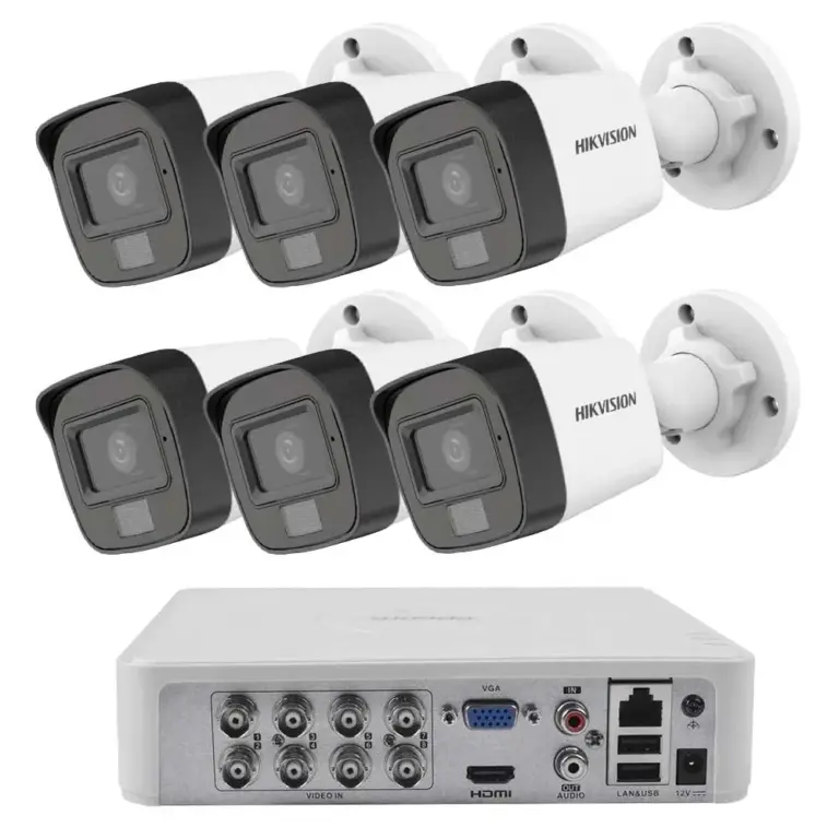Комплект ZK6730E — 6 камери Hikvision 2 MP и 1 TB диск