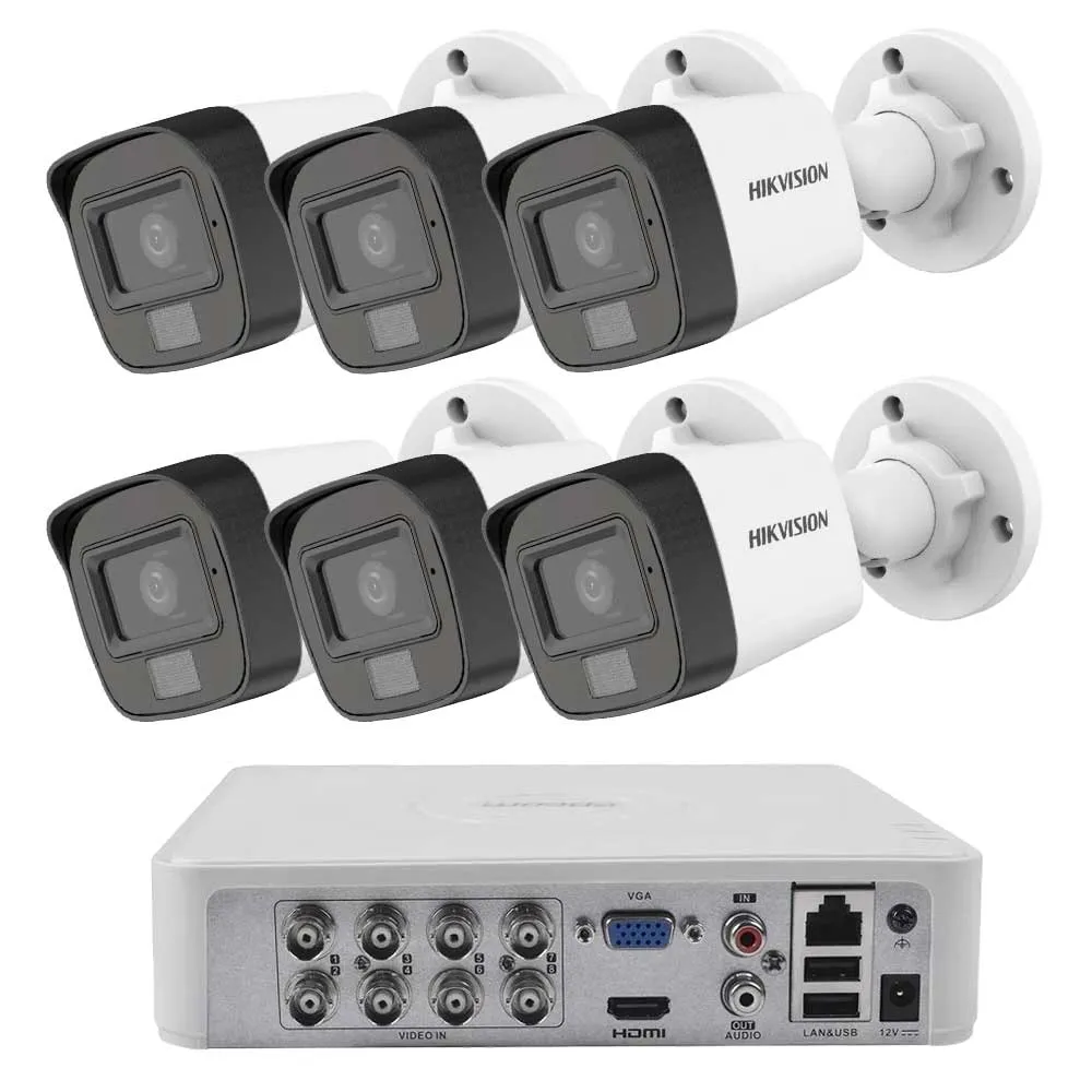 Комплект ZK6730E — 6 камери Hikvision 2 MP и 1 TB диск Комплект ZK6730E — 6 камери Hikvision 2 MP и 1 TB диск
