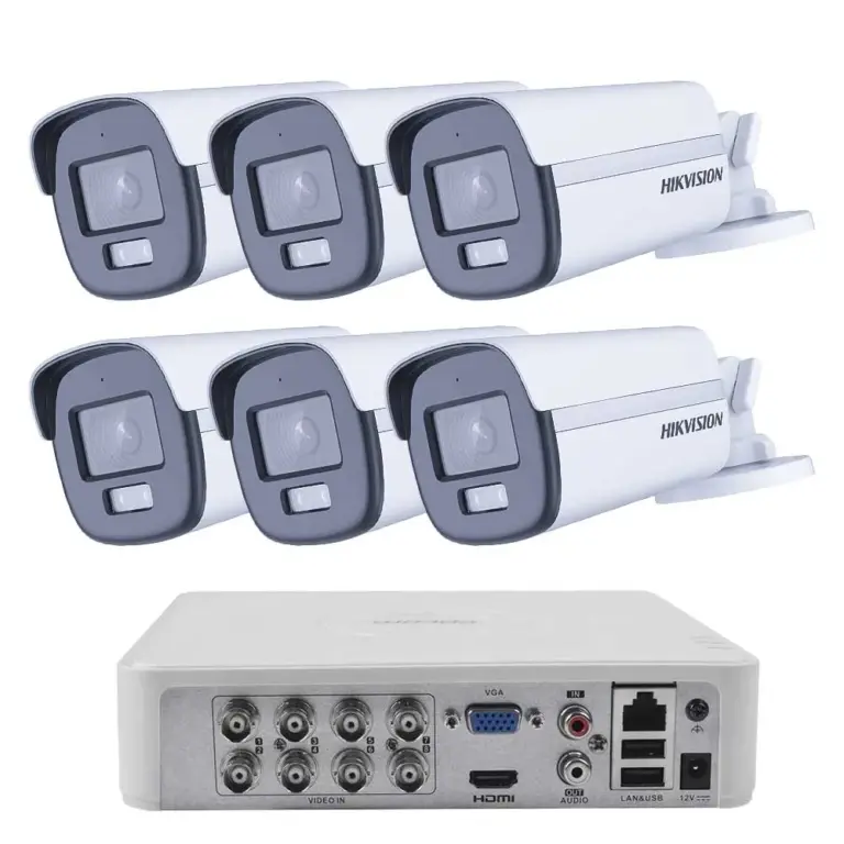 Комплект ZK61240E — 6 камери Hikvision 2 MP и 1 TB диск