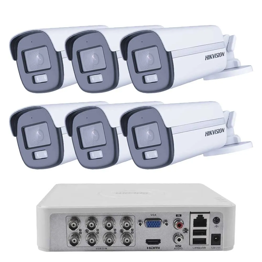 Комплект ZK61240E — 6 камери Hikvision 2 MP и 1 TB диск Комплект ZK61240E — 6 камери Hikvision 2 MP и 1 TB диск