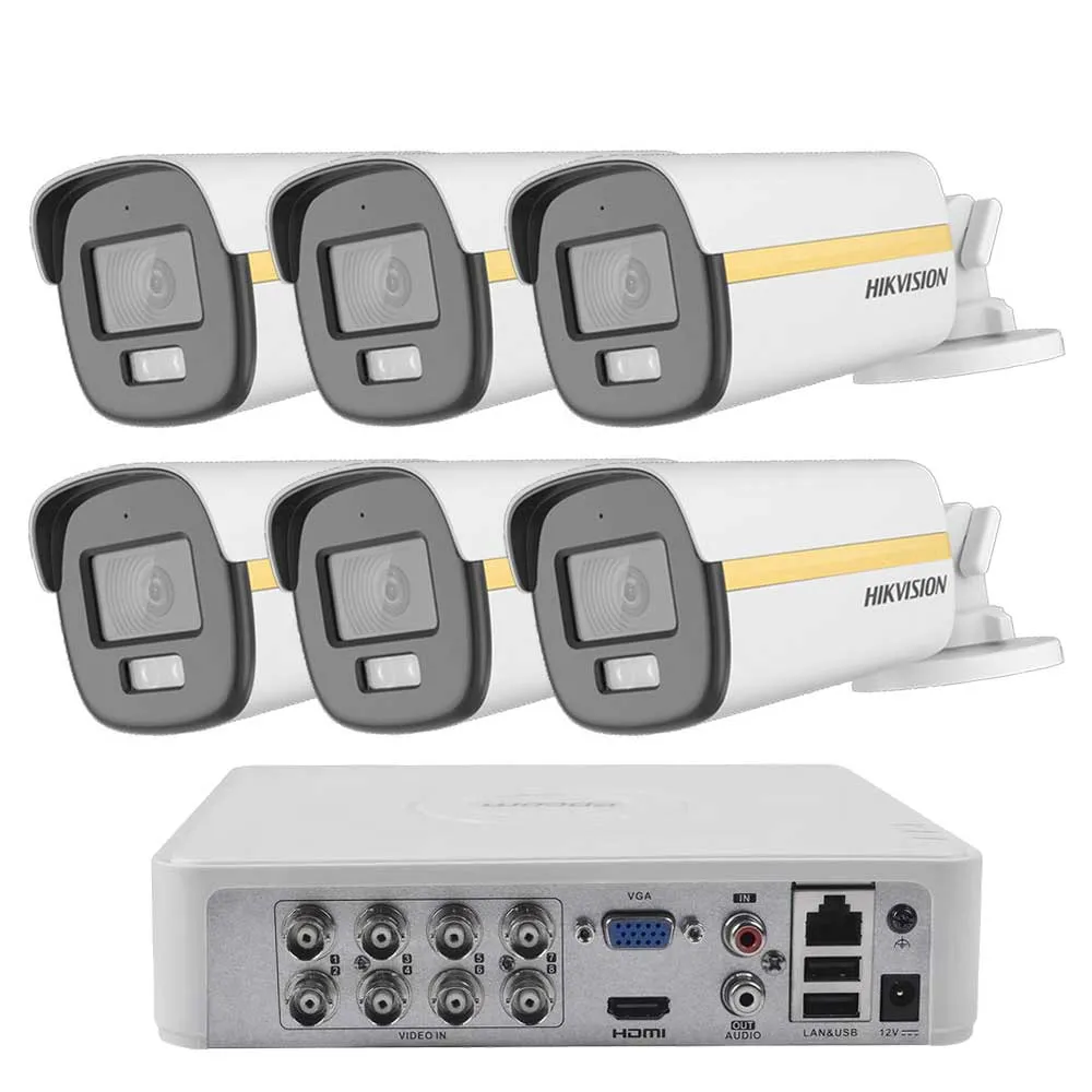 Комплект ZK61440E — 6 камери Hikvision 2 MP и 1 TB диск Комплект ZK61440E — 6 камери Hikvision 2 MP и 1 TB диск